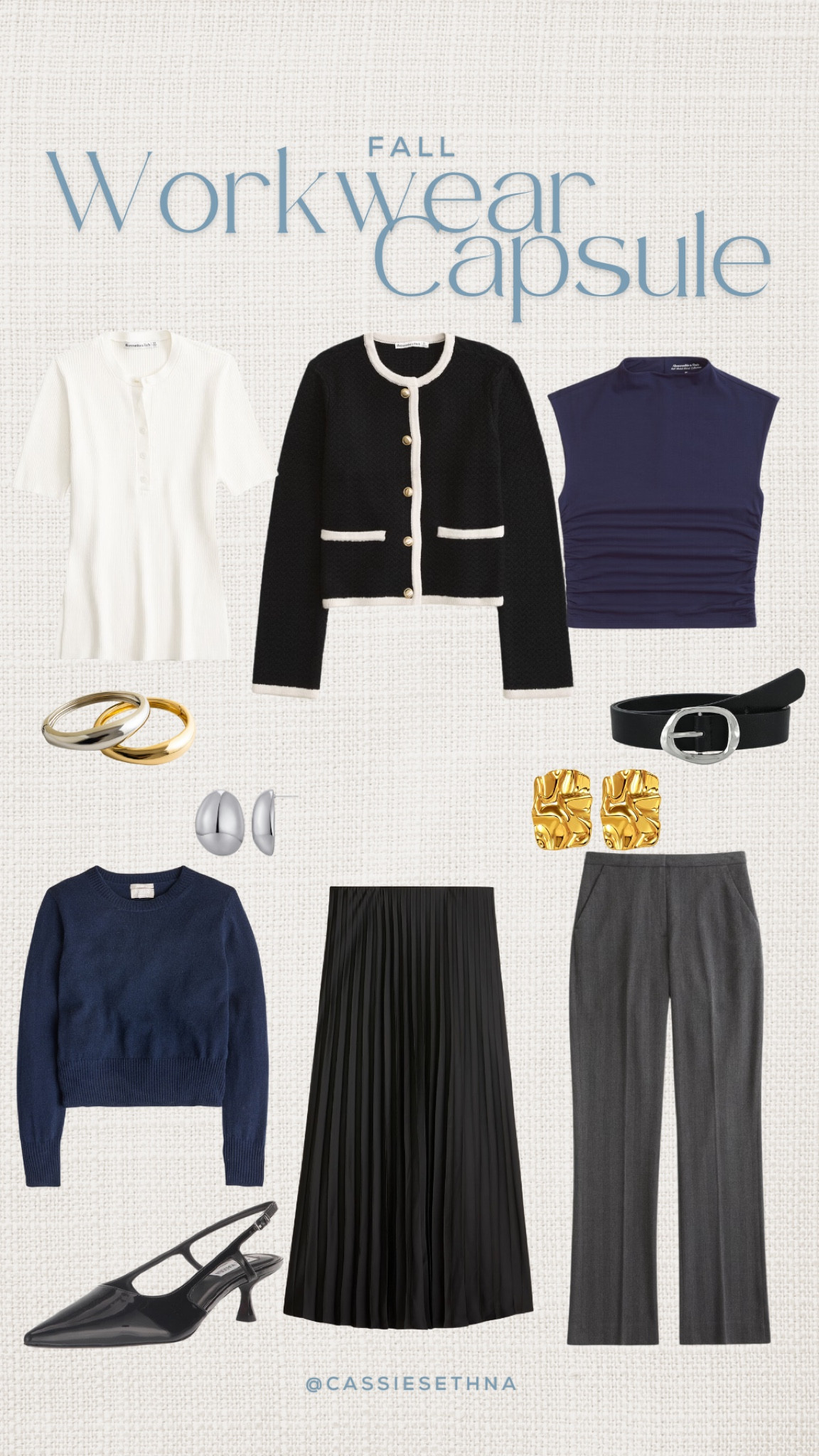 Mini workwear capsule for the colder months! I love navy on navy and navy/black combos! These pieces will all mix & match well. I’m 5’7” and I wear size 25/XS in all of these brands.

#LTKSeasonal #LTKWorkwear #LTKFallSale