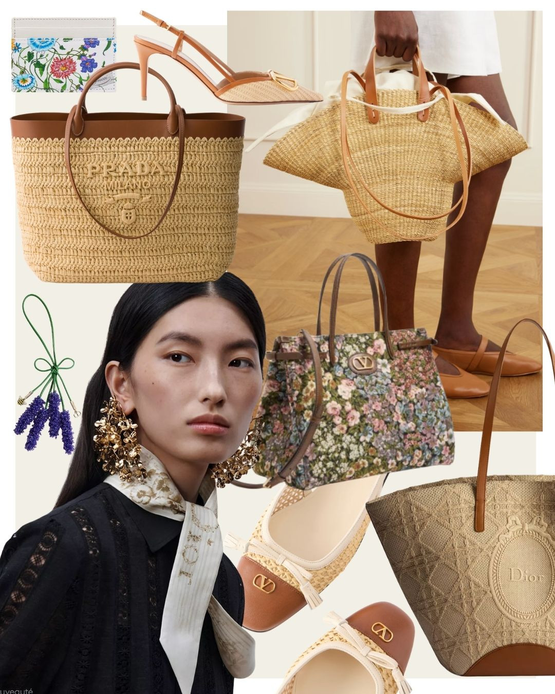 My luxury summer wishlist for a timeless wardrobe 🫶🏻 Dior, Valentino, Gucci. Raffia bags and shoes, bag charms, elevated luxury accessories.  

 #LTKsummer #LTKluxury #LTKbag