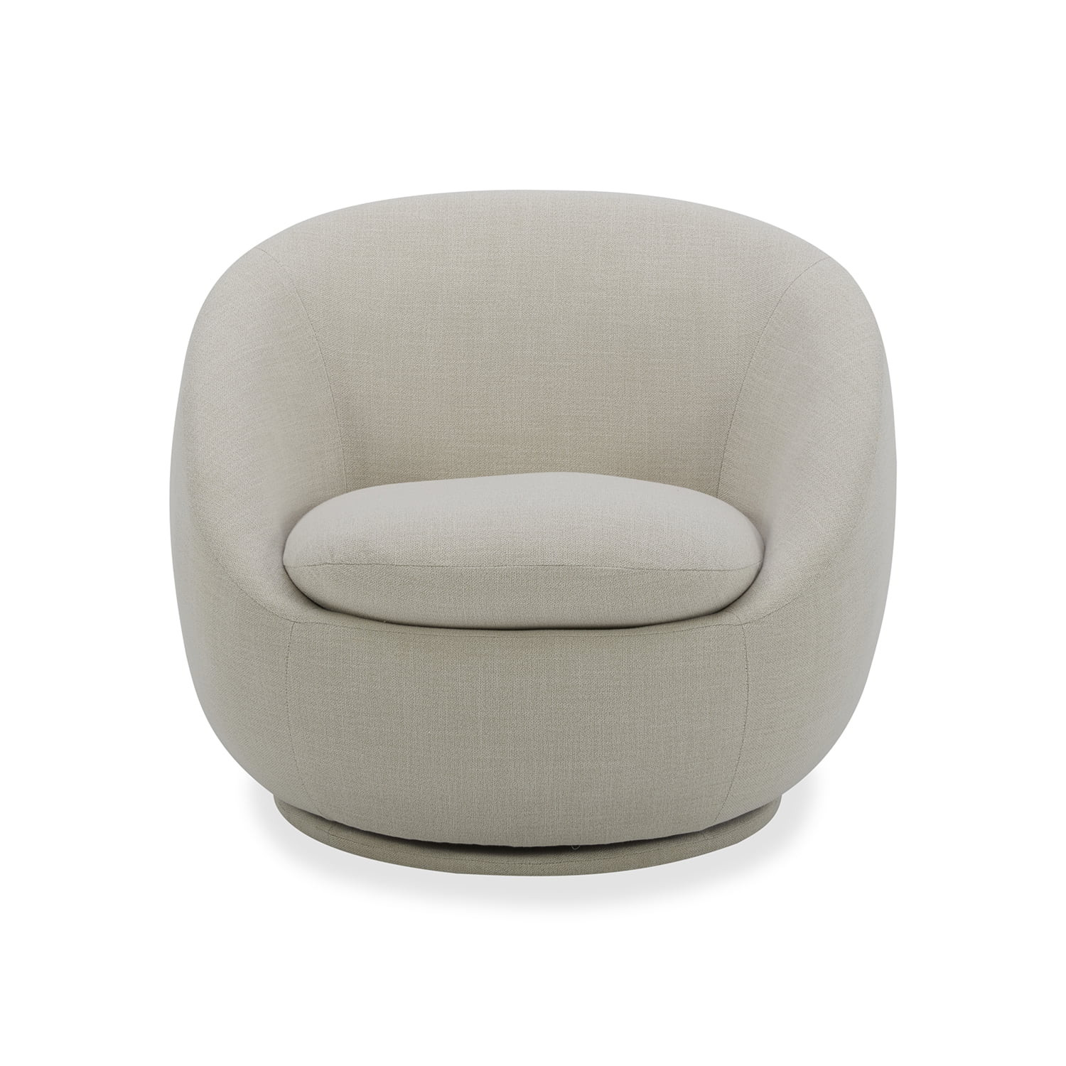 Better Homes & Gardens Mira Swivel Accent Chair, Cream Linen - Walmart.com | Walmart (US)