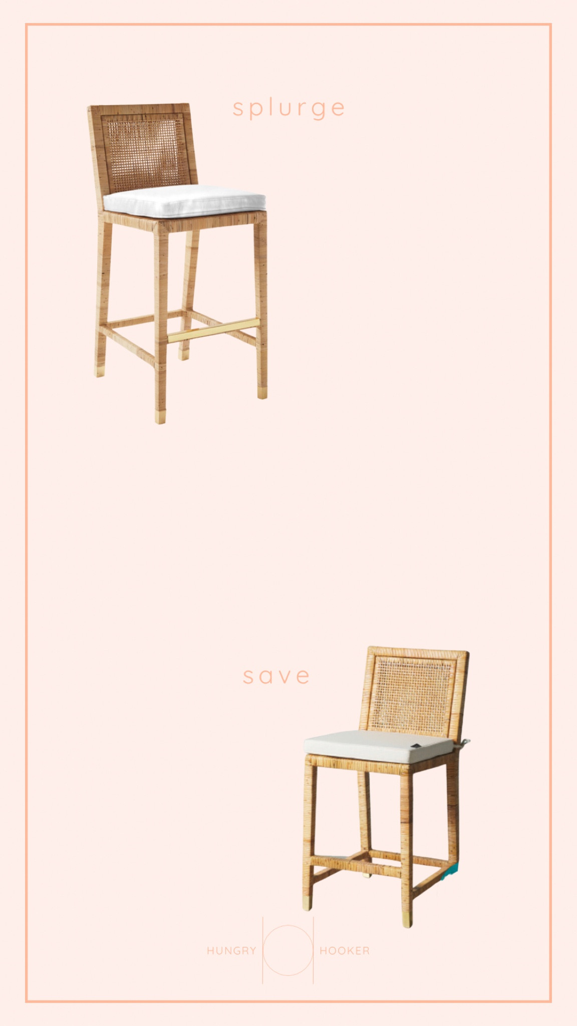 Splurge vs save bar stools! 