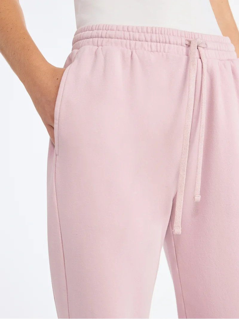 Scoop Women’s Mineral Washed Fleece Flare Leg Sweatpants, Sizes XS-XXL | Walmart (US)