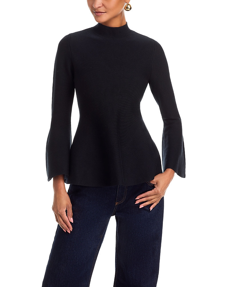 Aqua Mock Neck Bell Sleeve Top - Exclusive | Bloomingdale's (US)