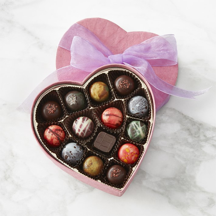Knipschildt Heart Chocolate Box, 14 Pieces | Williams-Sonoma