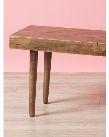 18x55 Modern Wood Bench | HomeGoods
