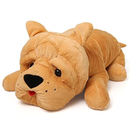 Amazon.com: Niuniu Daddy 19.7” Shar-Pei Dog Stuffed Animal - Giant Puppy Plush Toy - Big Cute Plushi | Amazon (US)