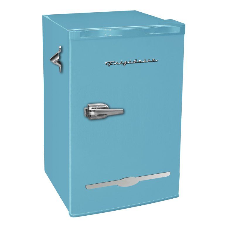 Frigidaire 3.2 Cu Ft Retro Mini Fridge With Side Bottle Opener EFR376, Blue | Walmart (US)