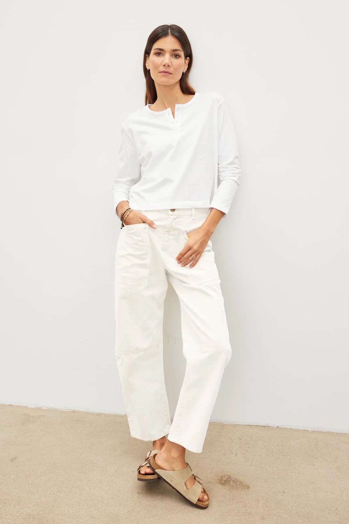 BRYLIE COTTON SANDED TWILL UTILITY PANT | Velvet by Graham & Spencer