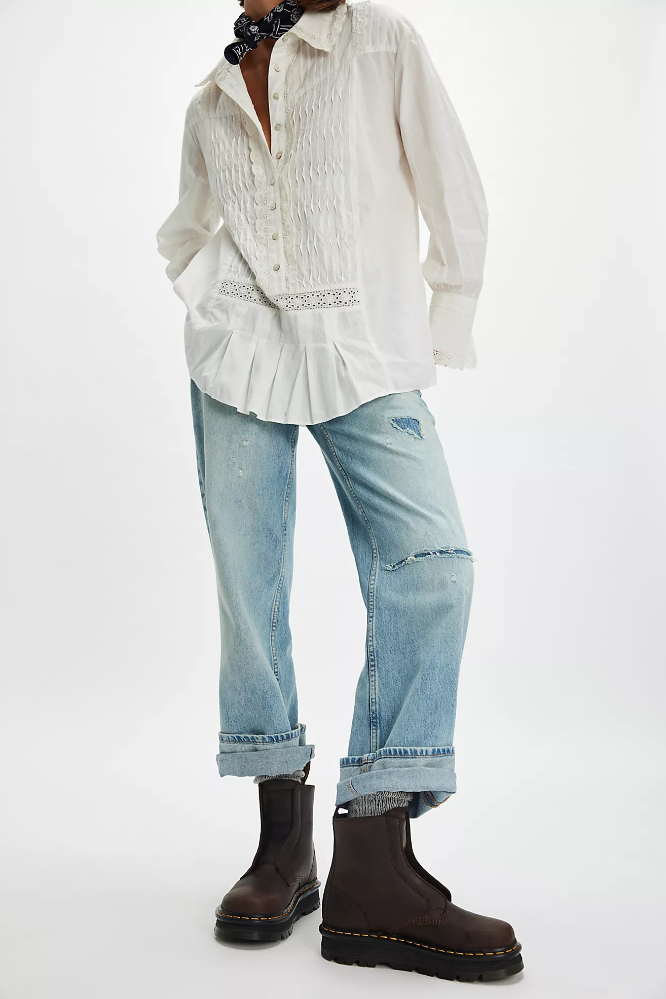 Dr. Martens Zebzag Laceless Slip-On Boots | Free People (Global - UK&FR Excluded)