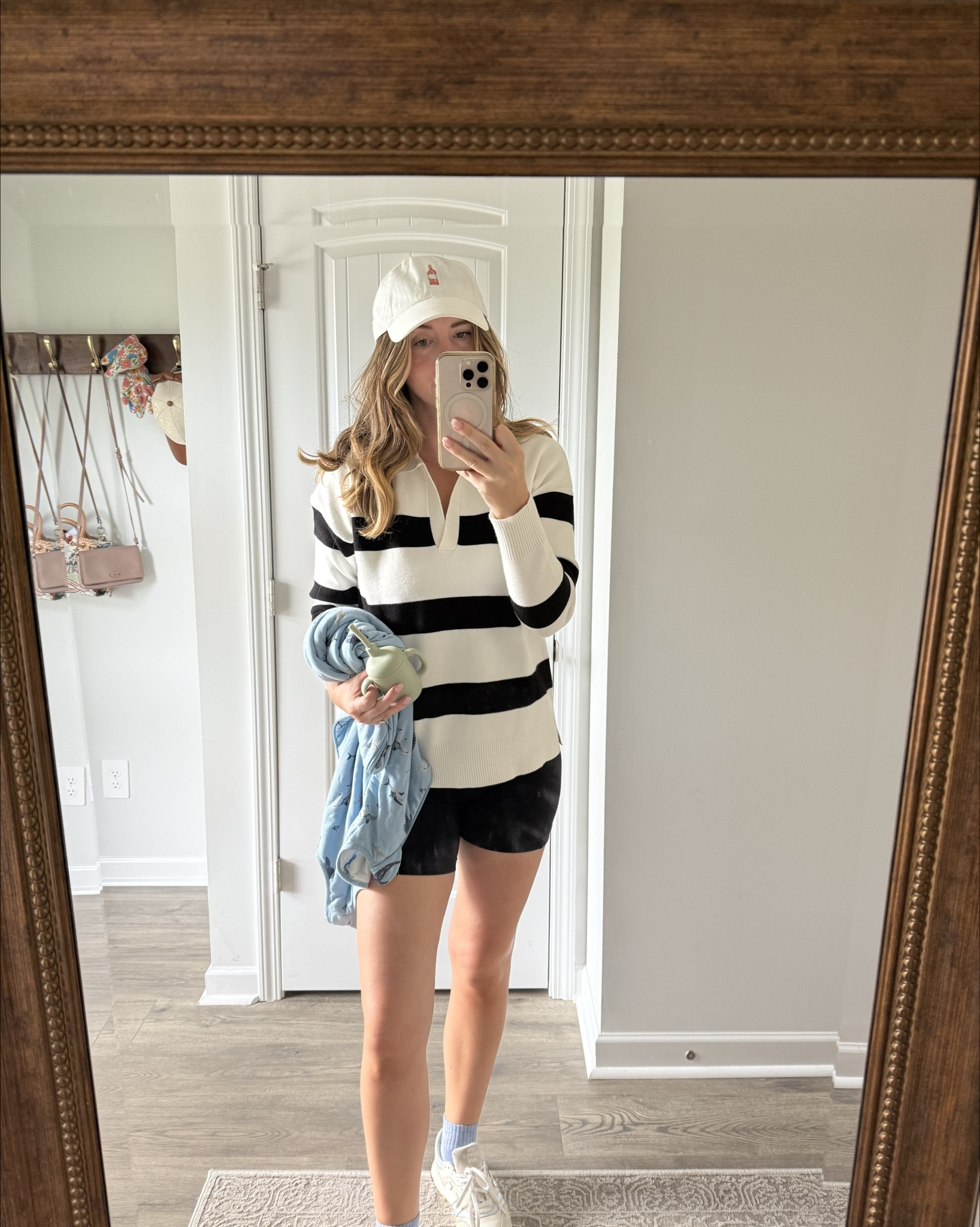 Easy casual mom fit for daycare drop off. I bought this hat at a cute shop in the hamptons, but I found some super cute Anthropologie hats that I loved. This sweater is from tjmaxx so I found similar cute cozy fall sweaters 💕

#momfit #momstyle #casualoutfit #falloutfit

#LTKSaleAlert #LTKActive #LTKxVICI