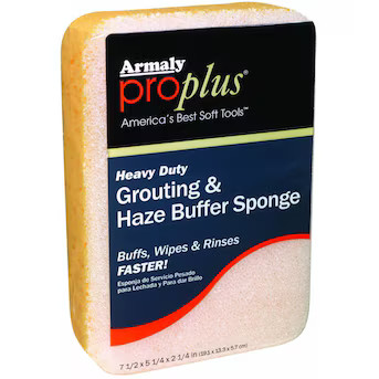 Armaly ProPlus ProPlus Grout Sponge, Polyurethane Material, High Density, Rounded Edges, White, 7... | Lowe's