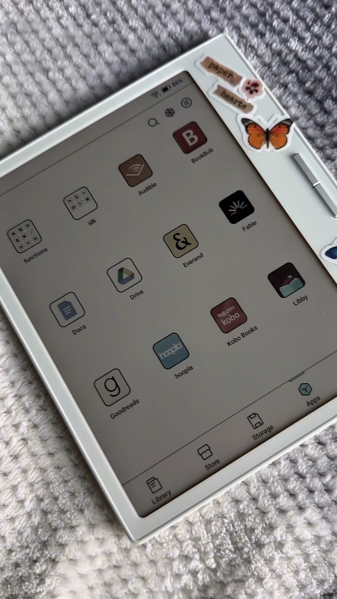 Quiet mornings, a blanket, and endless books ☕📖
My e-ink tablet keeps everything in one place : Libby, Kindle, Kobo, all my fanfics & more without the screen glare ✨
#reading #ereader #books 

#LTKGiftGuide #LTKSaleAlert #LTKstorytime