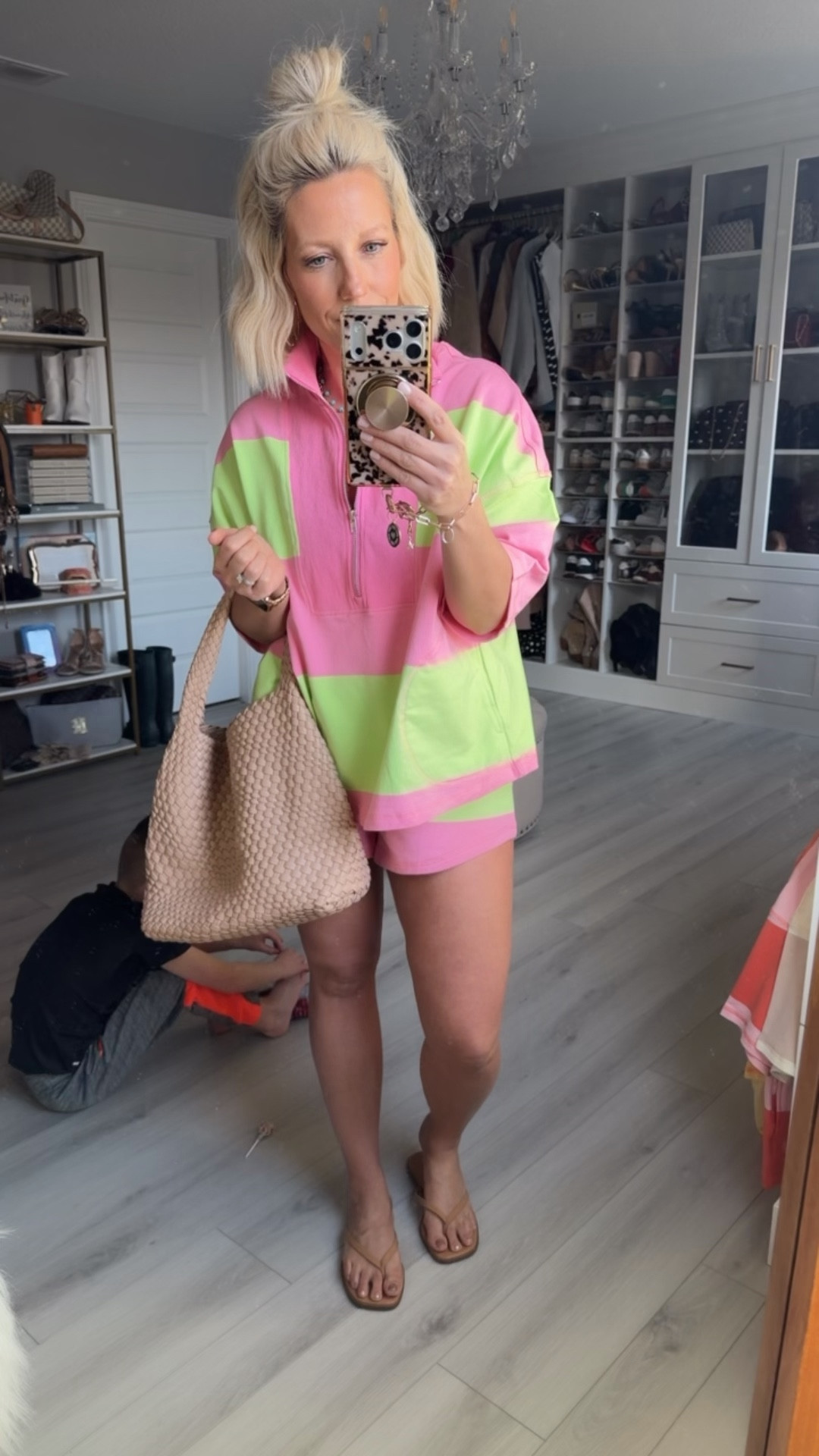 The perfect casual set for spring and summer!!! These color combos are amazing!! 
⬇️⬇️⬇️
Wearing size small 

#LTKmomlife #LTKootd #LTKSeasonal