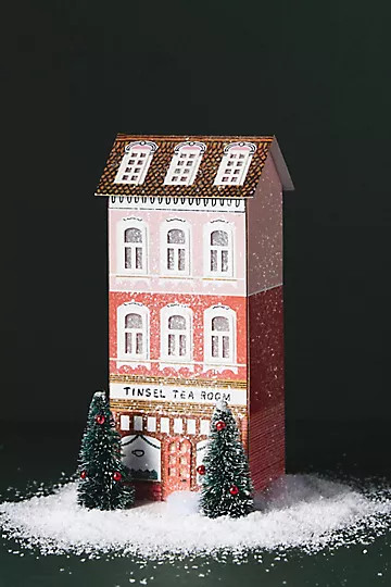 George & Viv Light-Up Tinsel Tea Room | Anthropologie (US)