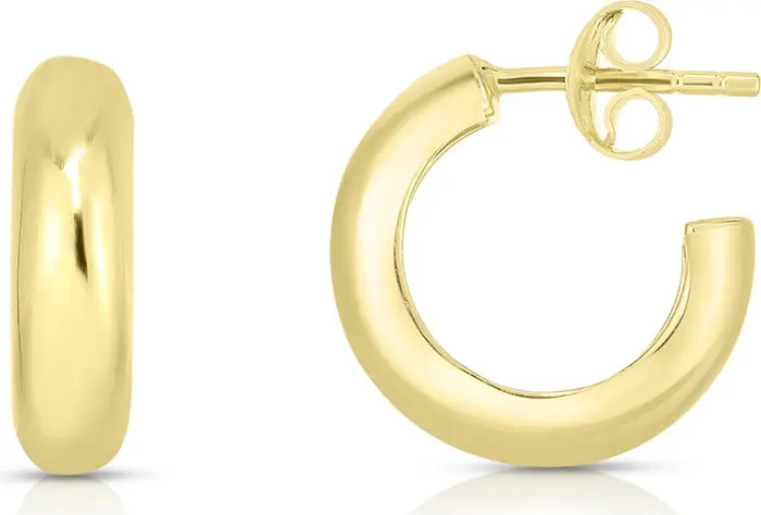 SPHERA MILANO 14k Yellow Gold Vermeil Hoop Earrings | Nordstromrack | Nordstrom Rack