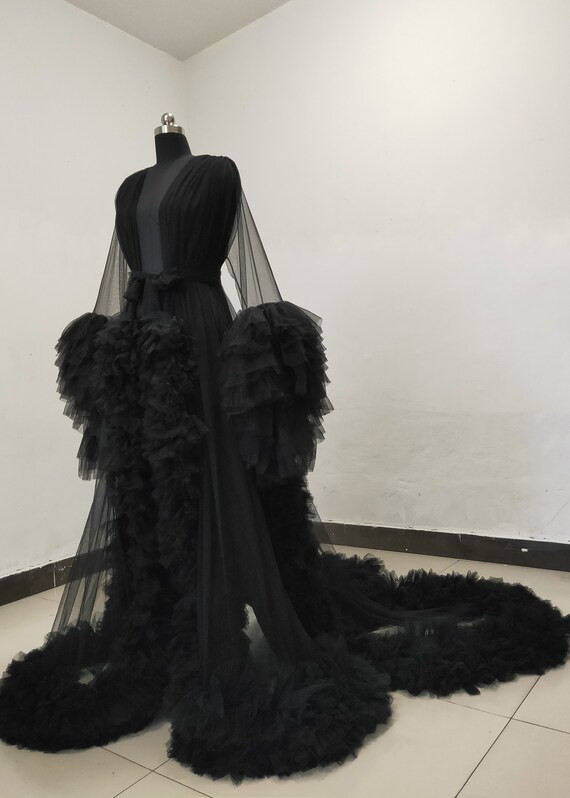 Black Tulle Maternity Dress/maternity Photo Shoot Dress/open | Etsy | Etsy (US)