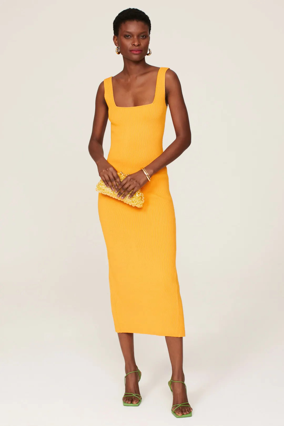 Orange Midi Dress | Rent the Runway