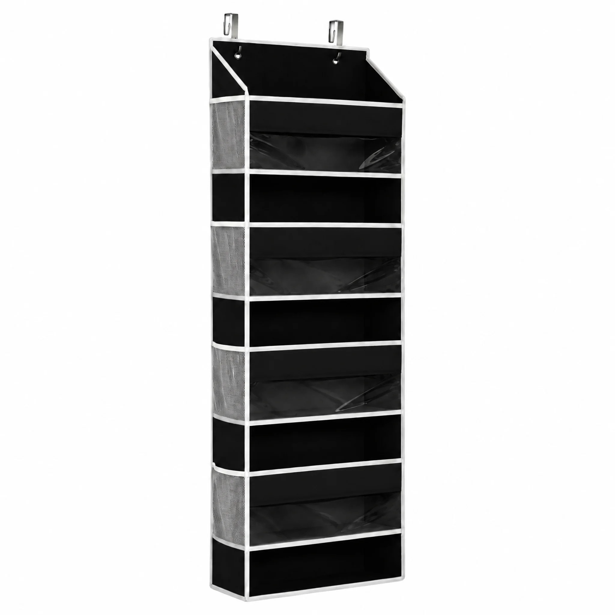 Tooloton 1 Pack Over The Door Organizer, 5-Layer Hanging Storage with 5 Pockets and 10 Mesh Side Pockets for Bedroom, Bathroom, Pantry and Nursery & Reviews | Wayfair | Wayfair North America