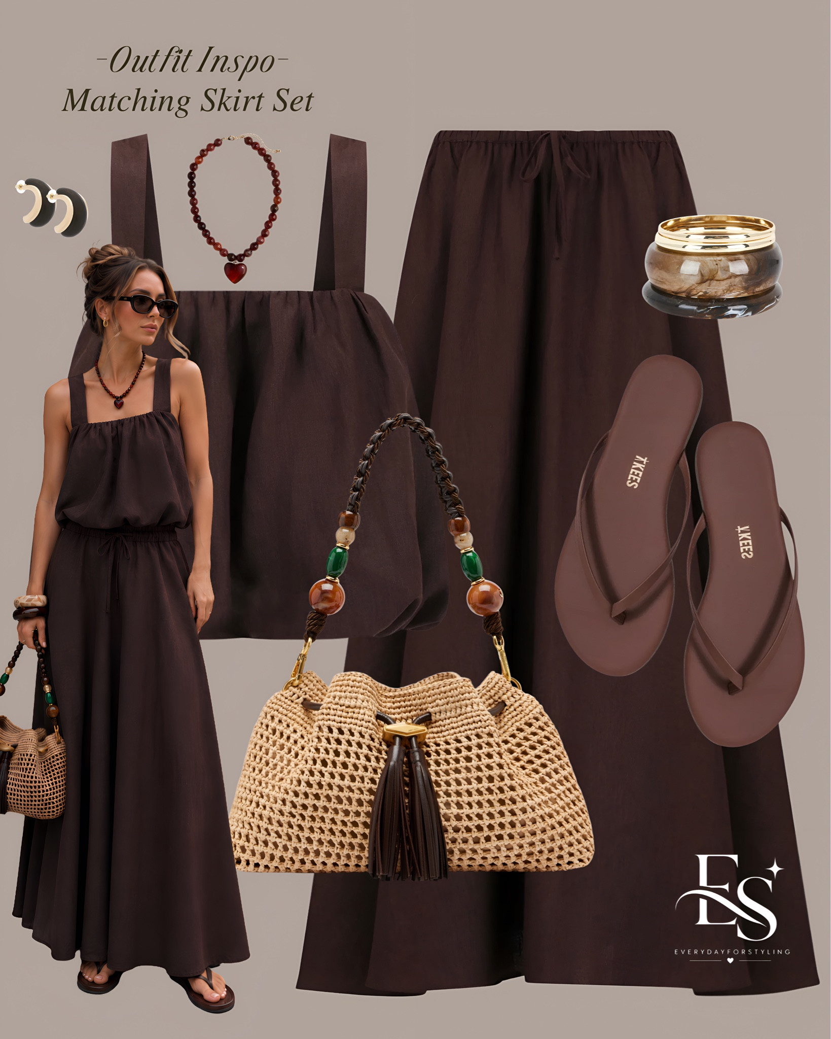 New in Brown Maxi Skirt set for Summers 🤎🤌

#LTKootd #LTKSeasonal #LTKTravel