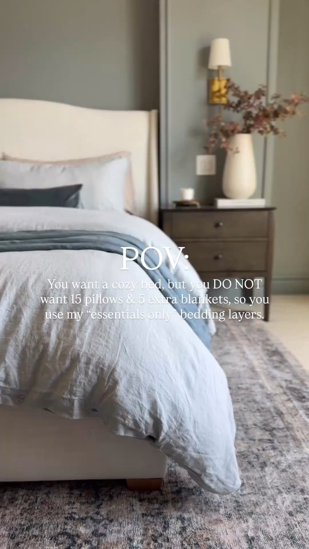 These are the easy bedding layers I keep coming back to from @onequince 

No mountian of pillows, no stacks of blankets that never get used. Just the bedding essentials— and it still looks classic, elevated, pulled together, and pretty.

@onequince has been my go-to for years for gorgeous high quality bedding with prices that make sense. Simply the best! 

The pick stitch quilt has been a favorite, and I adore their bamboo sheets. The silky champagne color is PERFECT for Fall without feeling dark and heavy. I also swapped my striped linen duvet for a solid color with the change in seasons upon us, and l lay the dark blue duvet cover at the foot of the bed to act as a throw blanket and can easily rotate it onto my duvet when I need to wash the other. It gives a little cozy contrast without being too dark or heavy. 

Everything’s a little richer and deeper, and I love the subtle change as we transition the seasons. 🍁

#bedroomstyle #layeredbedding #neutralbedroom #neutralbedroomstyle #beddingideas #beddinginspo #linenbedding #bedroomrefresh #beddingsets #bedroomstyling

#LTKHome #LTKdayinmylife #LTKOver40