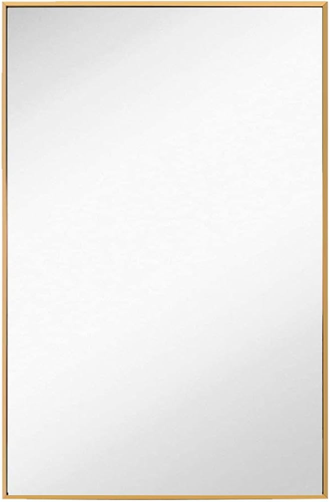 FANYUSHOW Wall Mirror, Rectangular Modern Metal Frame Mirror, Suitable for Bathroom, Corridor, In... | Amazon (US)