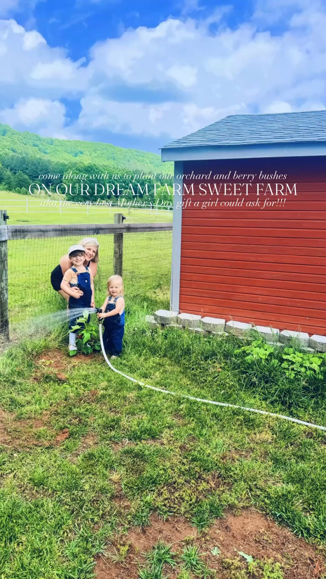The Mother’s Day gift 💝 of my dreams 🤭💭👩‍🌾🍑🌳🍎👶🏼🫐💜🪴 #plantingourrootsdowndeep #farmorchard #farmfreshberries #farmsweetfarm #bestmothersdaygiftever 

Come along 👋🏼 with us to plant 🌱 our orchard 🍑🌳🍎 & berry bushes 🫐💜 on our farm sweet farm - aka the very best Mother’s Day gift 💝 a girl could ask for!!! 👩‍🌾😍 It’s been the BEST kind of hardworking 🪏 (& dirt 🤎 on our hands 🥰) Saturday out on the farm around here 🚜… and woohoo 🥳 we got everything 👏🏽 planted 🌱 y’all!! 🌸🌳🍑🪴🫐🍎 I am one lucky lucky mama and, if you know me 👩‍🌾… today was truly (!!) the Mother’s Day weekend gift 💝 of my dreams!!! 💭 We have the most wonderful full garden 🪴 AND orchard here on our forever farm 🚜 now, y’all!!! 🤩 Oh what a joy it will be to watch it all grow 🙌🏽 with our little ones 👶🏼👶🏼 on these beautiful 12 acres 🌾 the Lord has given us to plant our roots and dreams… just overflowing with thankfulness!!! ✨☀️

And thank goodness 🙏 the Lord blessed us with these two country boys 🤠🐓🐥🐶🛻first… because they sure are the best little helpers 😉 and having the absolute time of their lives 🤩 here around the farm these days!! 🪏🍑🌳🍎 Also… the garden 🪴 is GARDENING 👏🏽 🫑🫐🌻🍅🥒 after all the rain 🌧️ we had this week y’all - makes me giddy!! 😍

Feels like I’m living in a dream these days, y’all 👩‍🌾💭☀️ - because I am!!! ✨ (also, peep 🤭 our pumpkins 🎃 happily growing over there, too hehe 🥰🤩)!! Heavy on the… “daddy gave life to mama’s dreams” 🥹🌳🪏 Somebody pinch me!!! 💭 Our very own backyard orchard… I’ve always dreamed of this since we started looking for our forever land and farm… and now we are HERE!! 🍑🌳🍎 Sweetest Mother’s Day yet… my heart ❤️ overflows!! 🌷

#LTKMothersDay #LTKdayinmylife