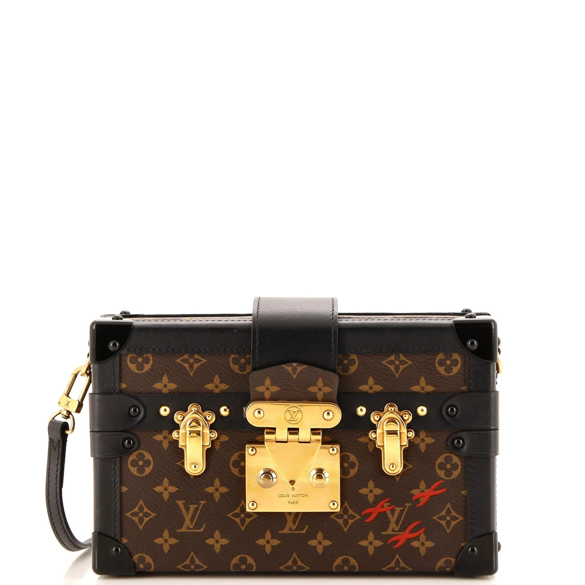 Petite Malle Handbag Monogram Canvas | Shop Simon