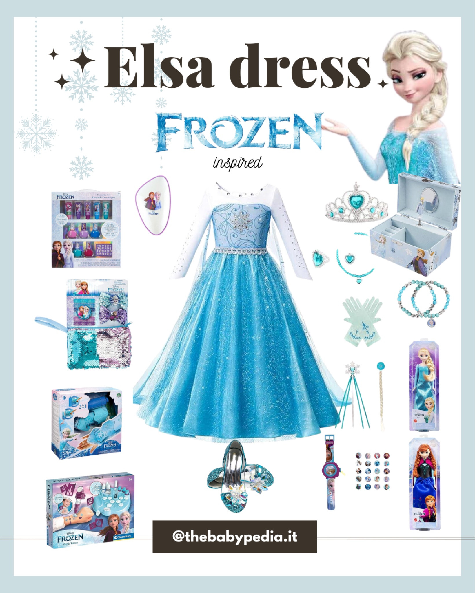 This Christmas you can offer a dream dress to your baby girl who likes the story of Frozen! 

#ltkitaly #ltkeurope #ltkfamily #ltkkids #babygirl #frozen #elsa #anna #elsadress #princessdress #babygirldress #amazon #amazonfinds #christmas #christmasgift 

#LTKbaby #LTKHoliday #LTKGiftGuide
