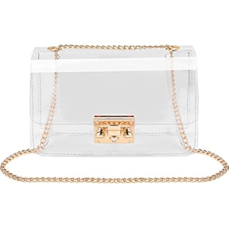COROMAY Clear Purse for Women, Clear Crossbody Bag Stadium Approved, Clear Handbag Clear Clutch Purs | Amazon (US)