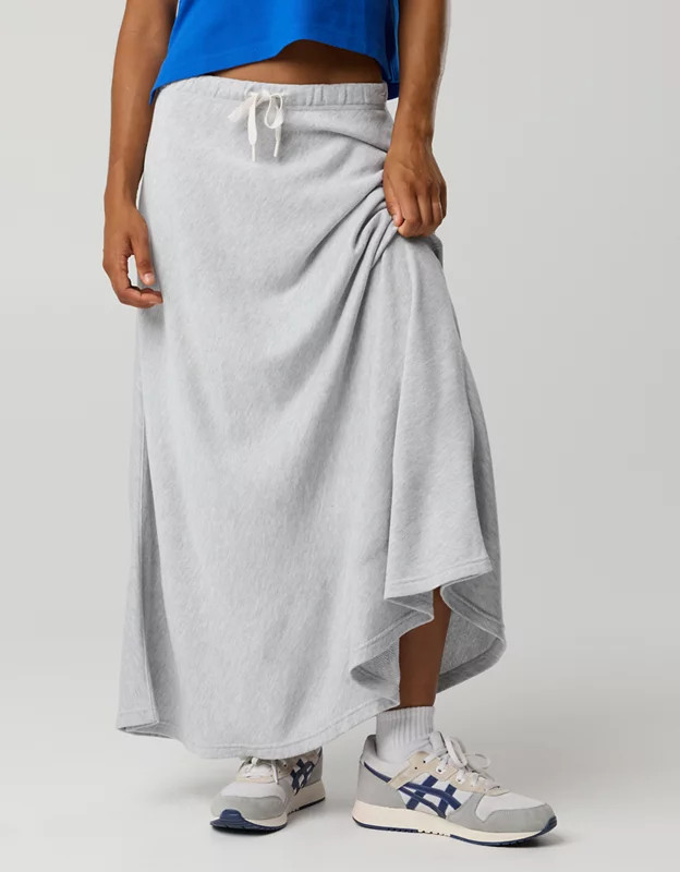 OFFLINE By Aerie Keep It 100 Terry Maxi Skirt | Aerie