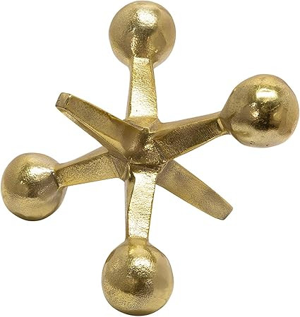 Sagebrook Home Gold Metal Jacks Decor, 5" | Amazon (US)