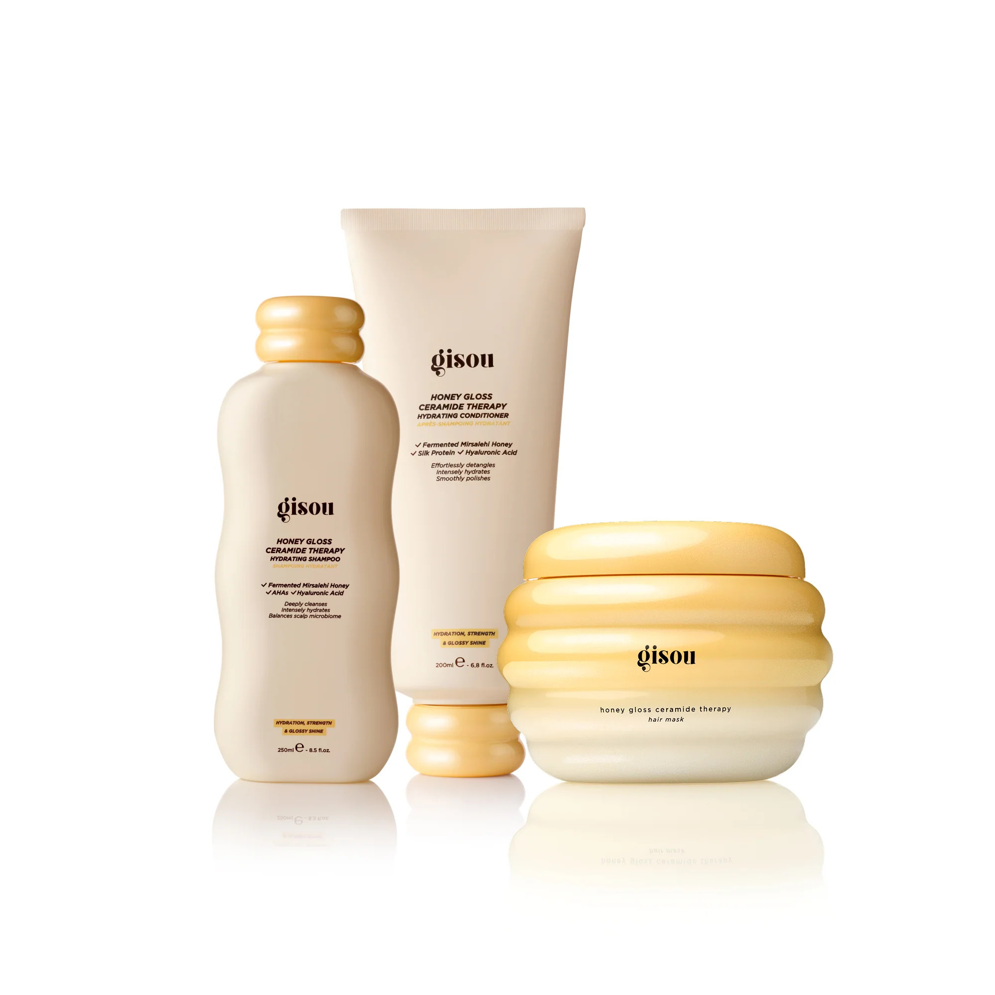 Honey Gloss Hair Wash Trio | Gisou