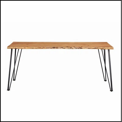 Shanahan Natural Acacia Dining Table with Live Edge, Durable and Timeless for Any Home Decor | Wayfair North America