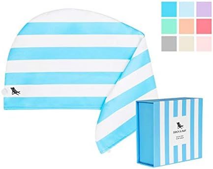 Beach Turban Hair Towel Turban - Tulum Blue, One Size - compact beauty travel accessories | Amazon (US)