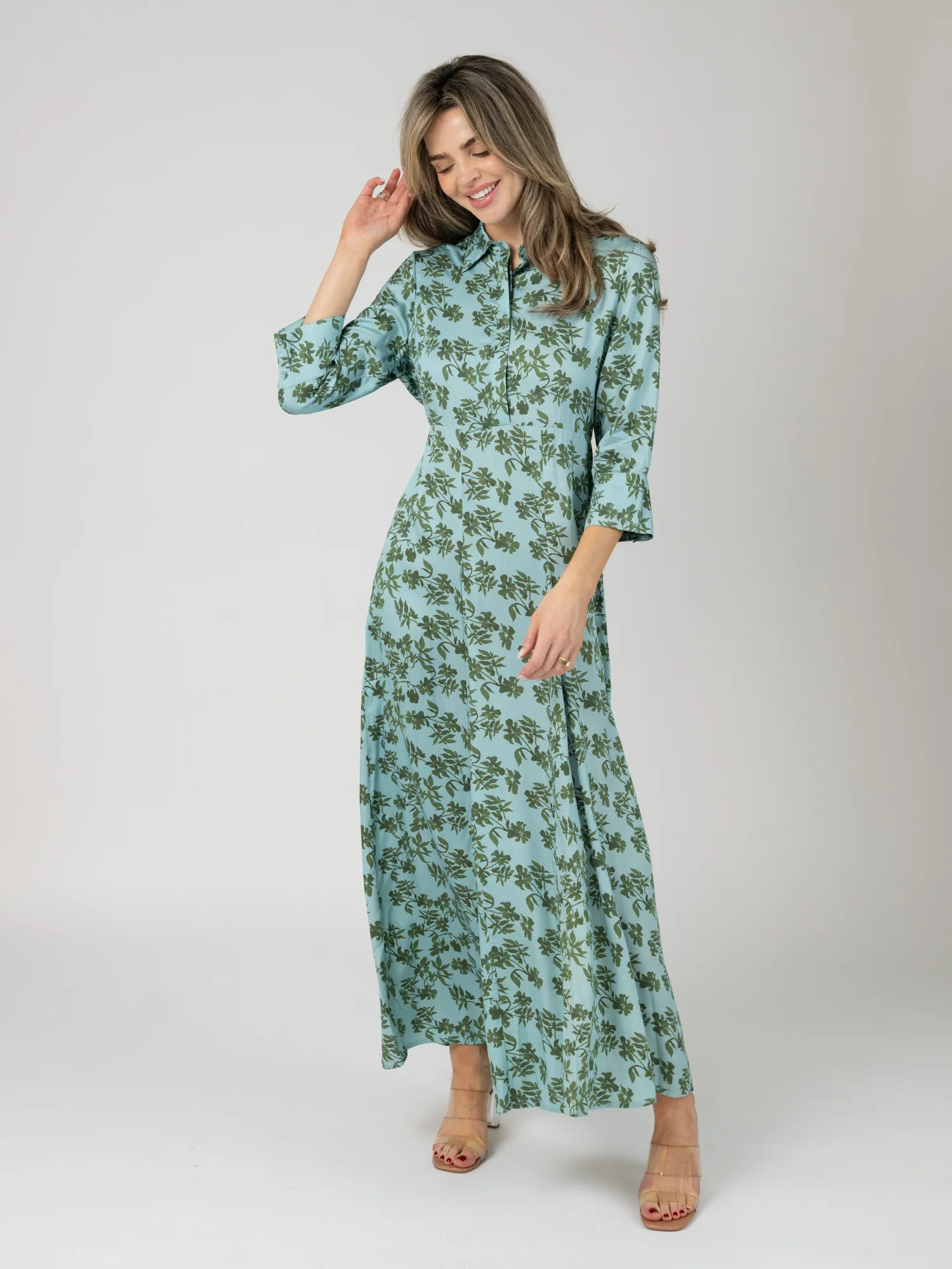 The Alexa Dress | Blue Wiley Floral | Beau & Ro
