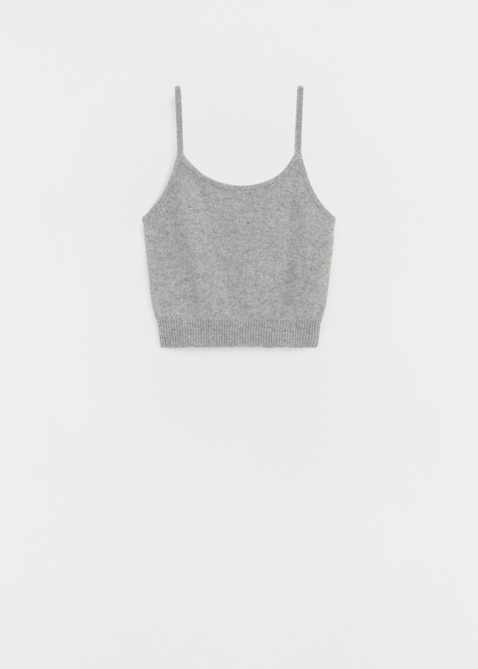 Cashmere strappy top -  Women | Mango USA | MANGO (US)
