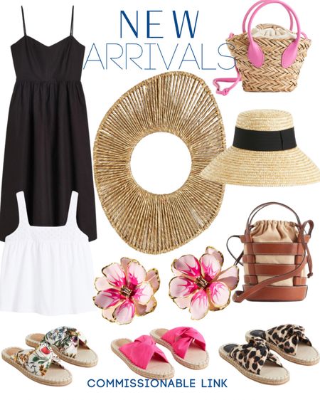 New arrivals! Summer dresses, sandals, earrings, bags hat mirror