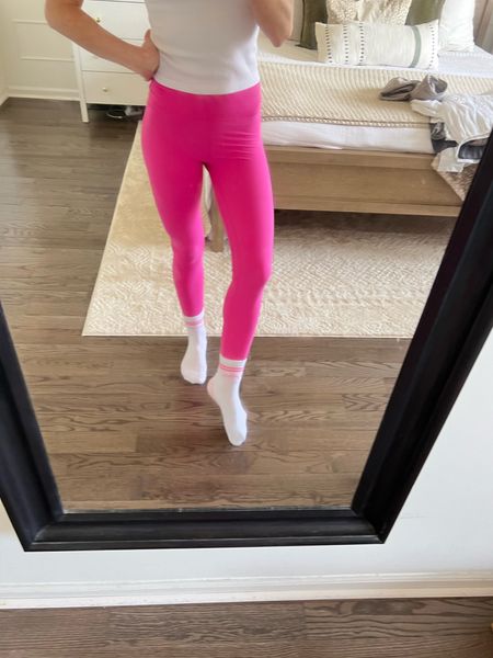 Pink workout pants leggings and white and pink cute Pilates socks
Grip socks
Come on Barbie let’s do Pilates 

#LTKMostLoved #LTKU #LTKfitness