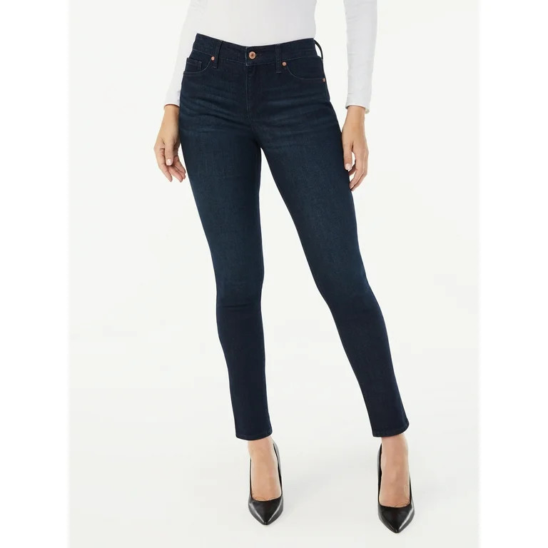 Sofia Jeans Women's Sofia Skinny Mid Rise Ankle Jeans - Walmart.com | Walmart (US)