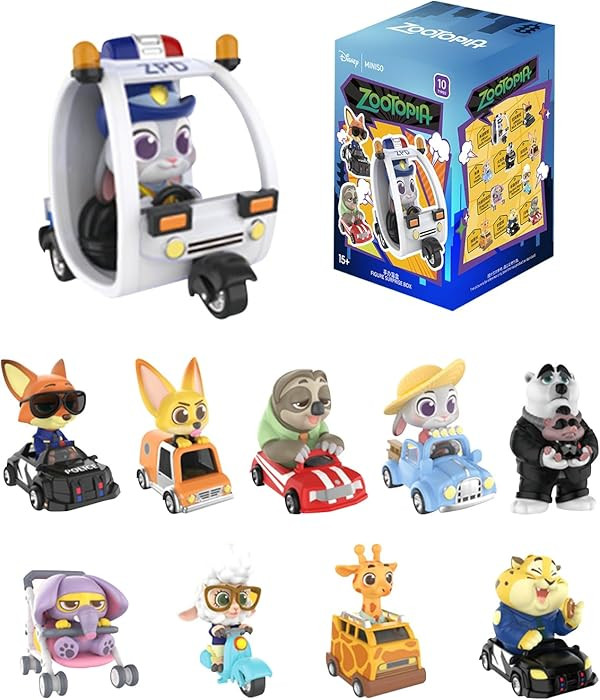 MINISO Disney Zootopia Blind Box Doo-doo Fun Travel Series Figures Collectible Box Vinyl Model Su... | Amazon (US)