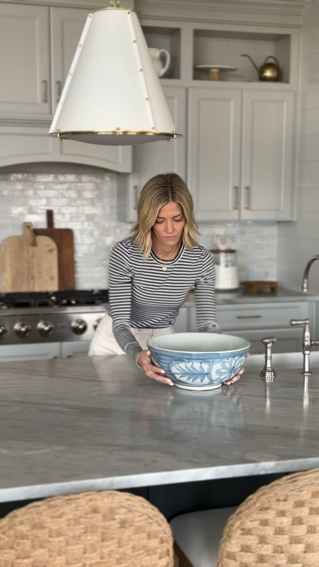The sweetest hand painted stoneware bowl! I love the pop of blue in our kitchen, and the quality is so good! This has been a favorite of mine for a little while now. 

#LTKHome