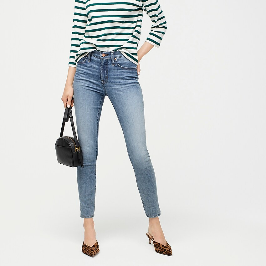 9" high-rise toothpick eco jean in rustic ocean | J. Crew US