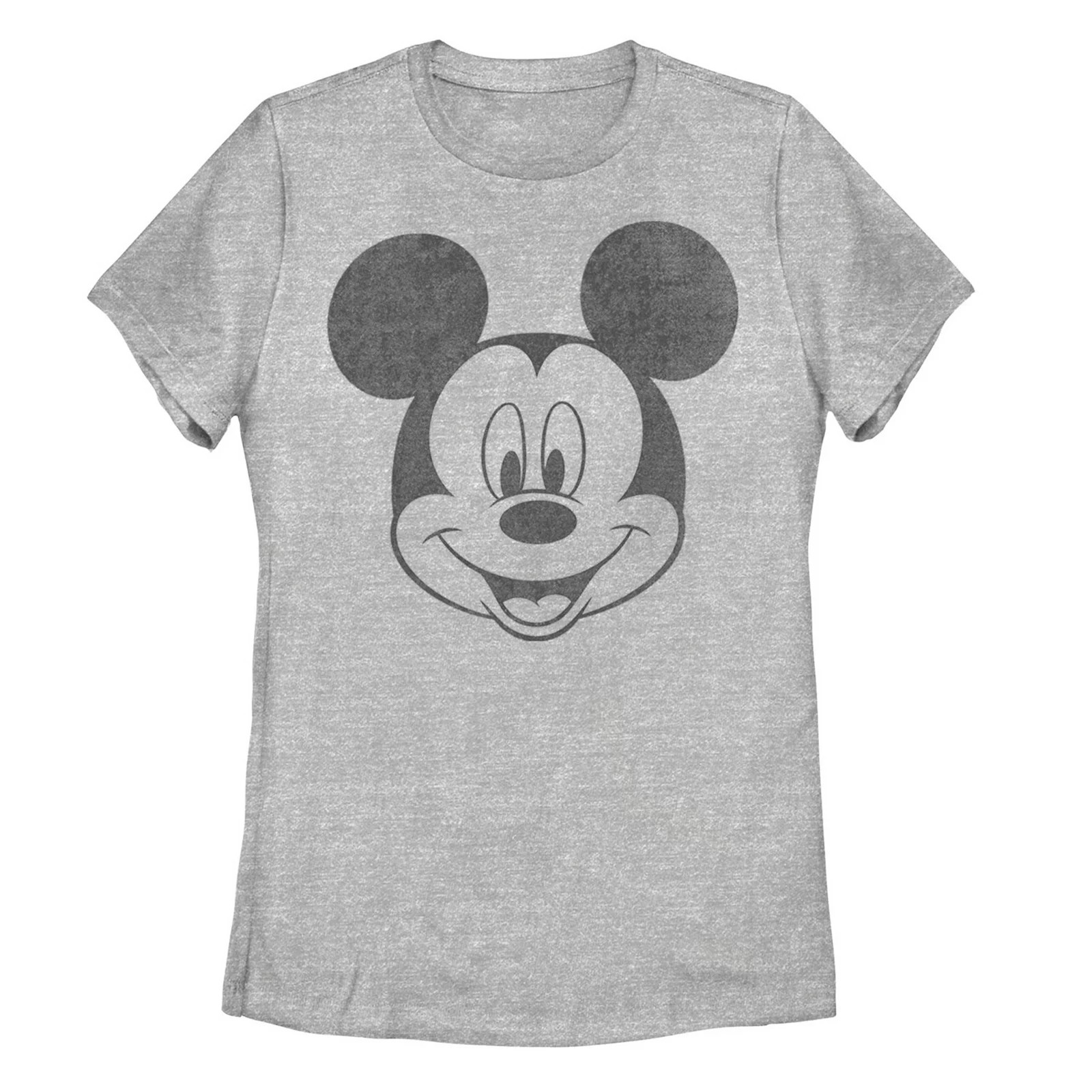 Juniors' Disney Mickey Mouse Black and White Portrait Graphic Tee, Girl's, Size: XL, Grey | Kohl's