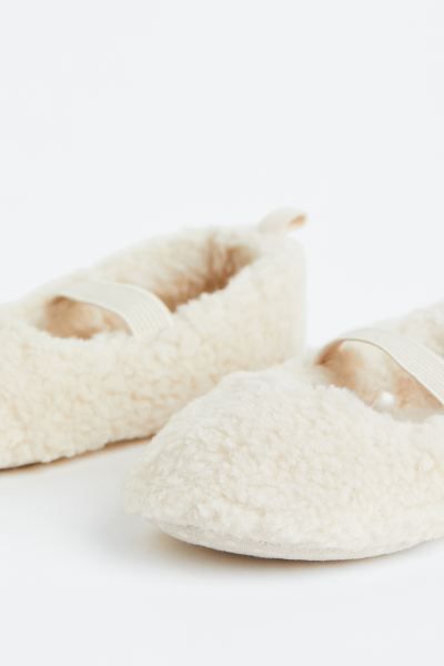 Soft Teddy Fabric Slippers | H&M (US)