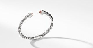 Cable Classic Collection® Bracelet with Morganite and Diamonds | David Yurman