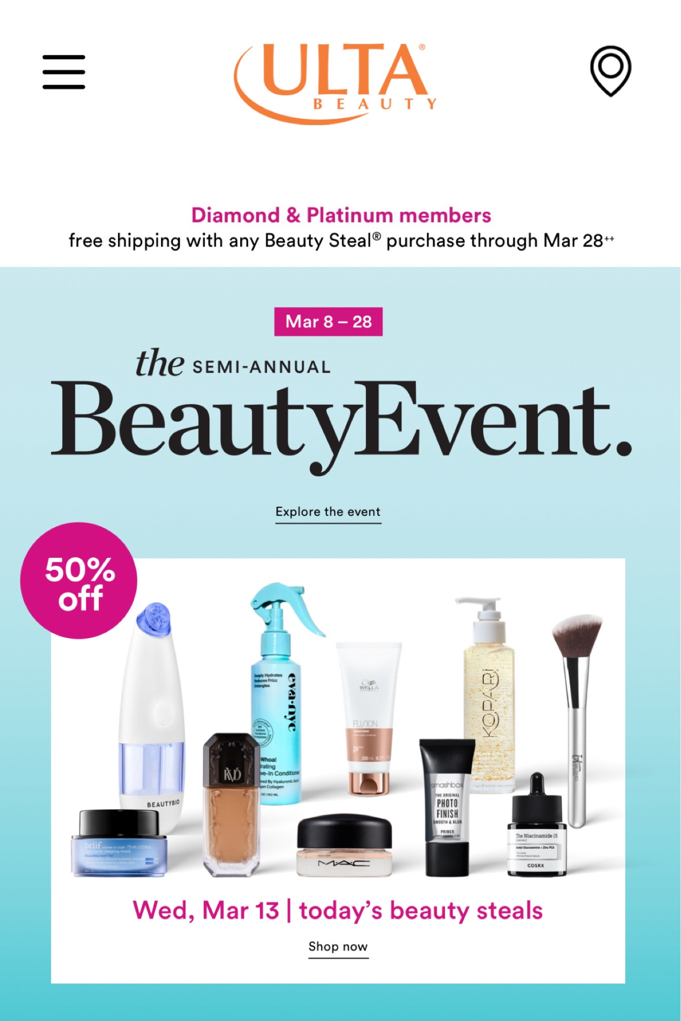 Ulta Semi Annual Beauty Event!