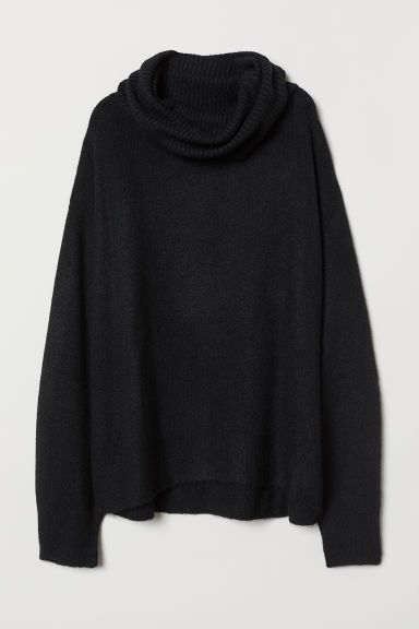 H & M - Knit Turtleneck Sweater - Black | H&M (US + CA)
