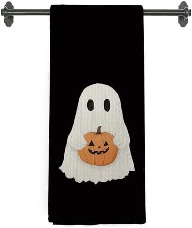 Cute Halloween Ghost Kitchen Towels, Halloween Ghost Decor, Ghosts Pumpkin Hand Towels for Bathro... | Amazon (US)
