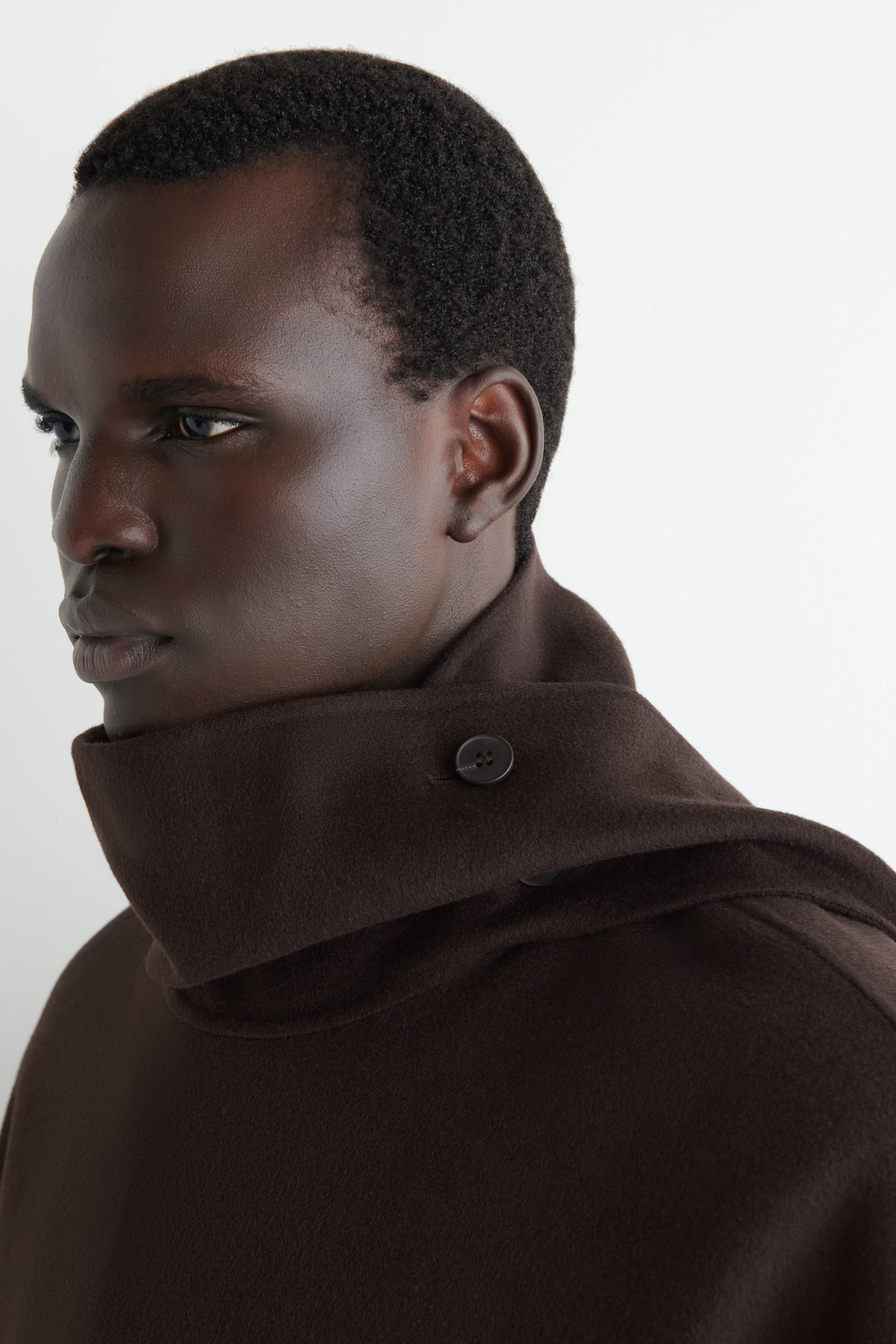 DOUBLE-FACED WOOL CAPE - CHOCOLATE | COS US | COS (US)