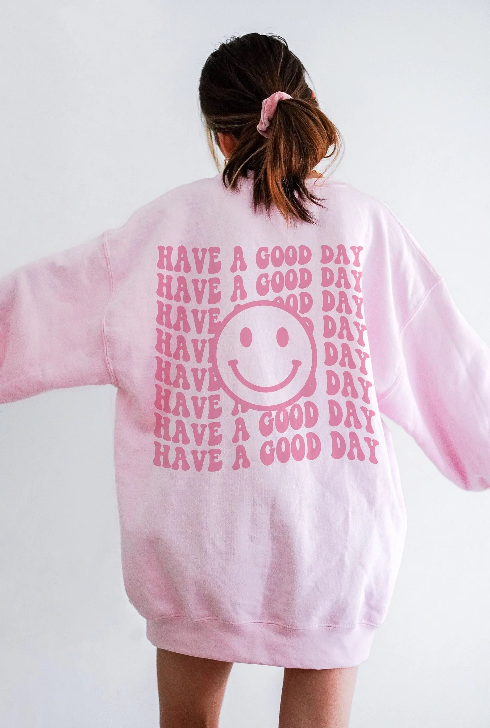 Have a Good Day Sweatshirt Smiley Face Sweatshirt Happy Face Preppy Sweatshirt Smiley Face Smile ... | Etsy (US)
