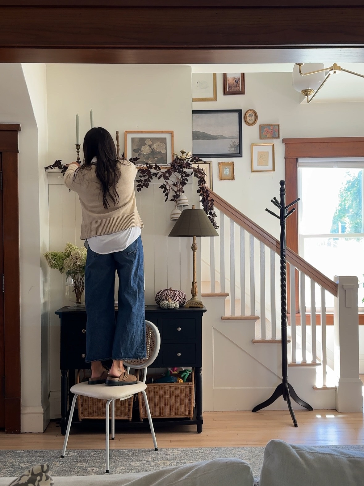 ✨ Comment SHOP for all the Amazon links!

When it comes to fall decorating, it doesn’t have to be about filling every corner with pumpkins and orange overload 🎃🍂. The real magic is in cultivating atmosphere.

This year I leaned on a few simple Amazon finds to sprinkle fall throughout our home: a burgundy wreath and garland for subtle depth, plum-toned stems and eucalyptus for texture, a woven basket for warmth, a bunch of faux chamomile for a soft touch, and cordless lamps that bring the coziest glow at night. 🕯️

It’s amazing how just a few pieces in the right tones and textures can shift an entire room into autumn without it feeling staged. Cozy, lived-in, and timeless—that’s the goal.

Would you decorate with color and light this way, or do you lean more pumpkin-forward? 🍁

Follow @kindredhomestead for more Home Design | Antique Finds \ Real Life \ LTK \ Amazon & more…

#kindredhomestead #khathome #khinteriors #kindredinteriors #khinteriordesign

-

cozy fall decor | amazon fall finds | neutral fall decor | cozy home inspiration | fall home styling | layered autumn home | amazon home decor | cozy fall vibes | fall home inspiration 2025 | autumn home styling | amazon cozy finds | budget friendly fall decor | rustic fall decorating | warm autumn decor | slow decorating for fall | collected home aesthetic | timeless fall decorating | cozy neutral fall decor | autumn atmosphere ideas | textures and tones fall

https://liketk.it/5neUT